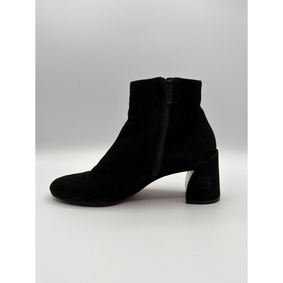 Christian Louboutin Black Suede Turela 55 Ankle Boots Block Heel Sz EU 36 - Picture 8 of 14